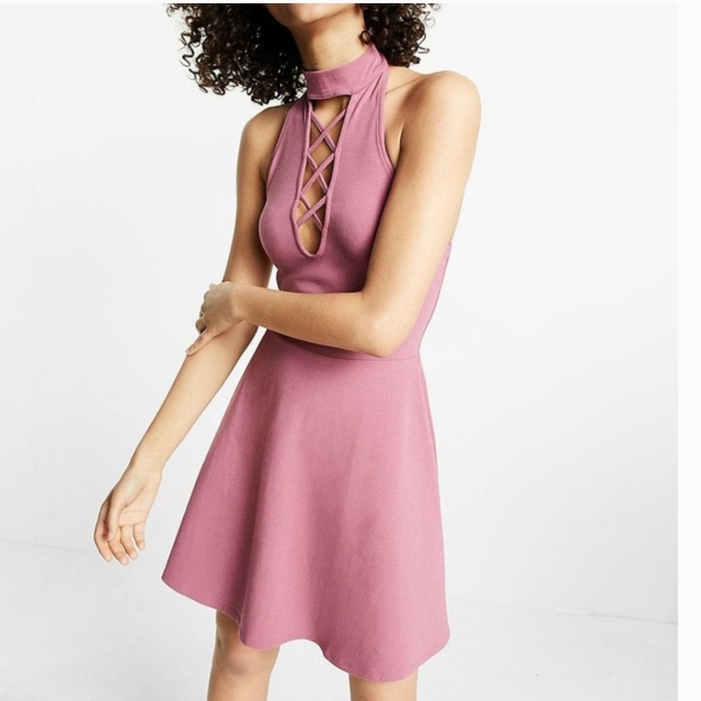 Express pink dress